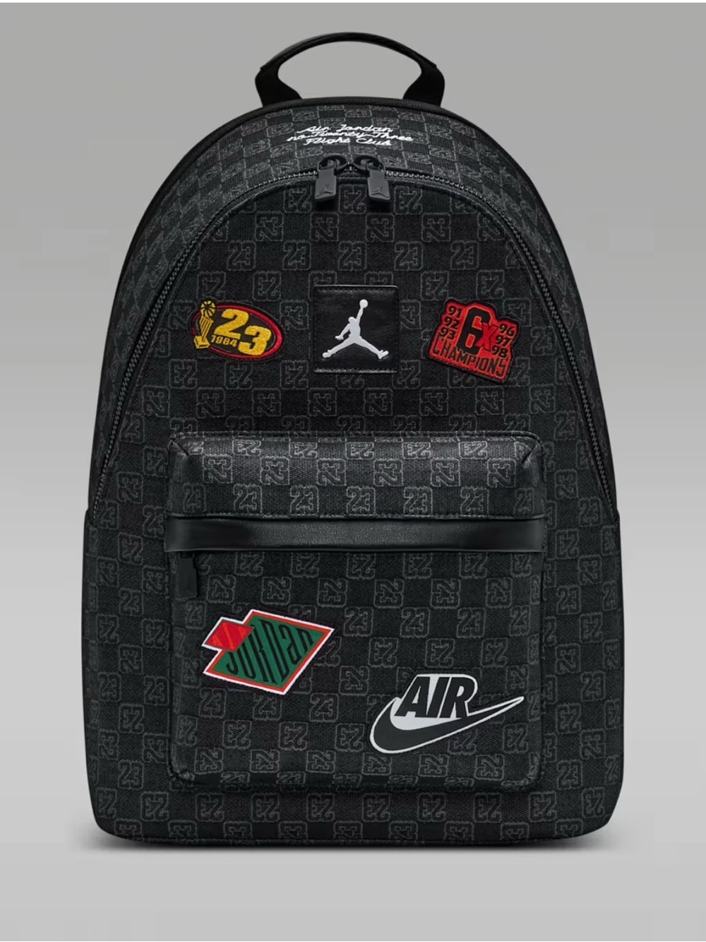 Jordan Black Patch Logo Backpack